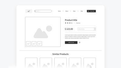 Plantilla de Esquema de Sitio Web - Ecommerce