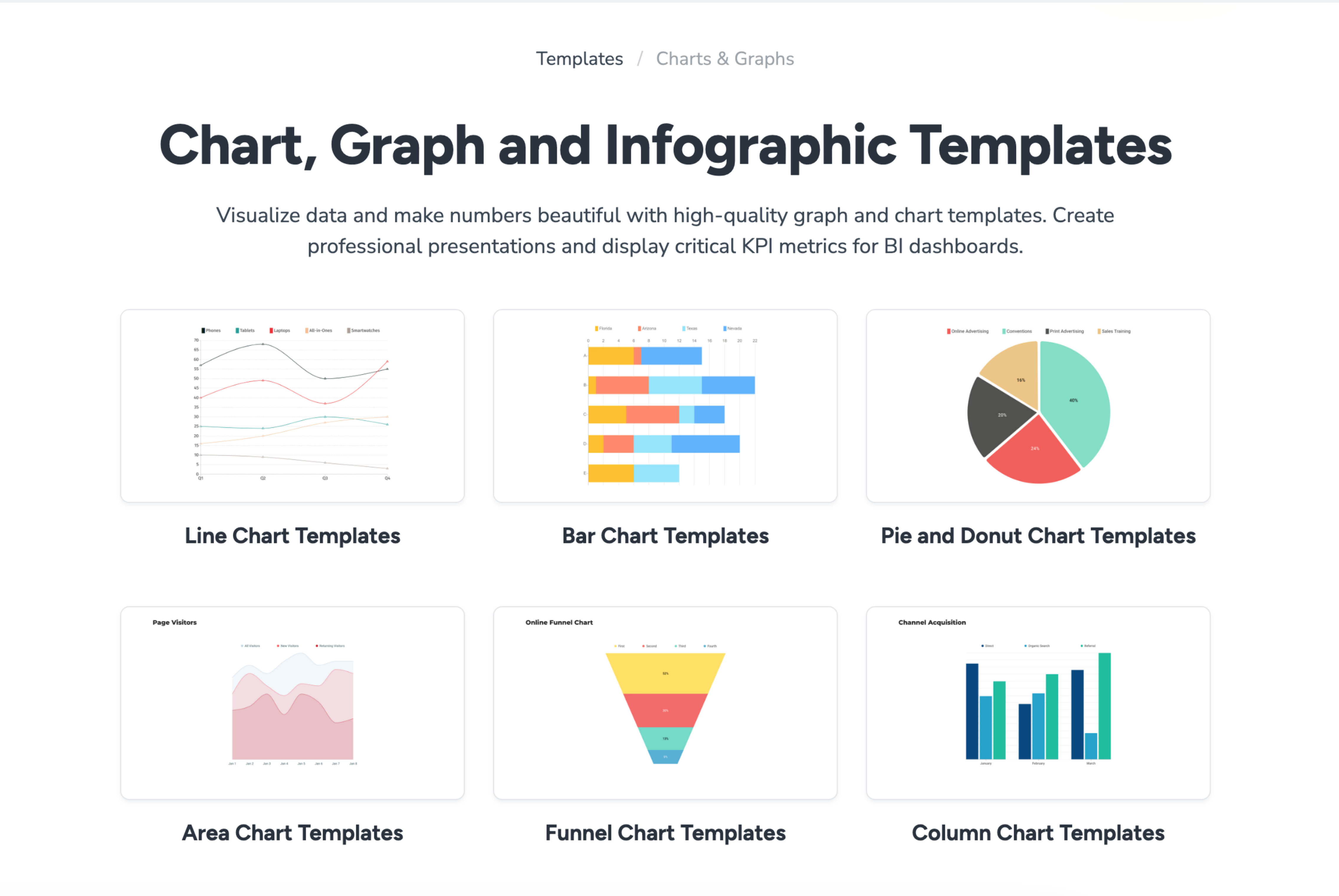 Charts - Chart and graph templates
