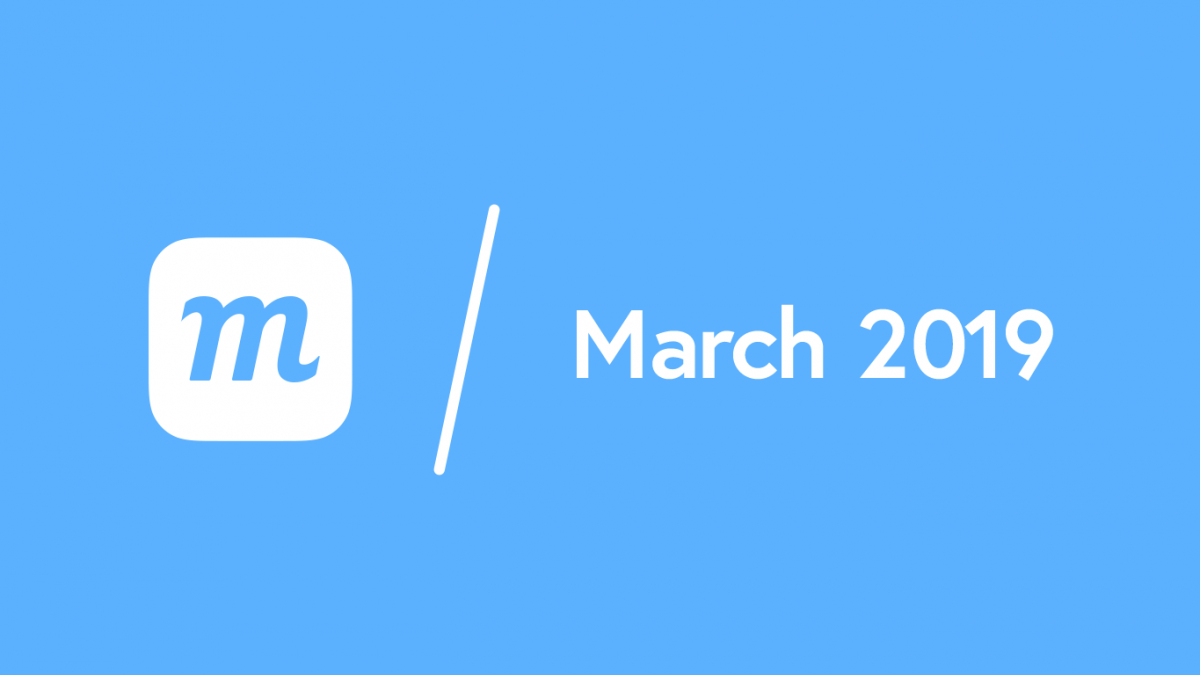 What’s New: March 18, 2019