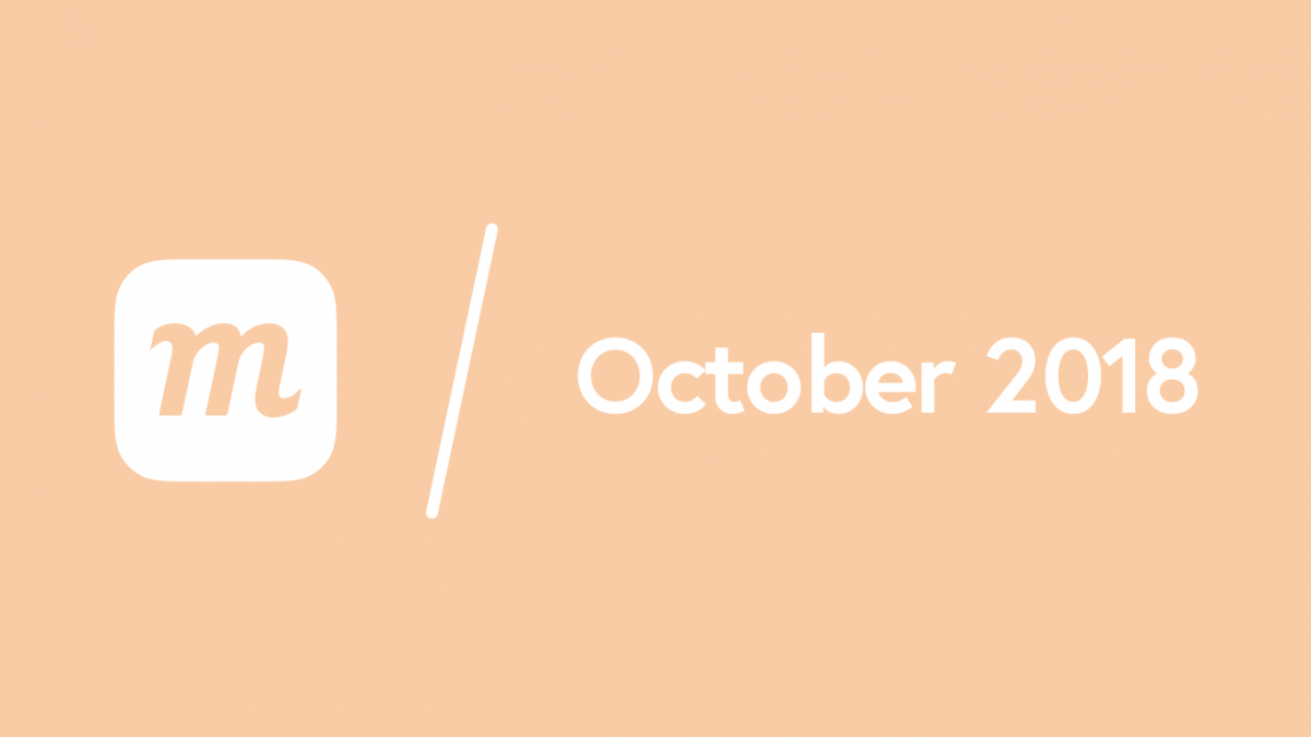 What’s New: October 30, 2018