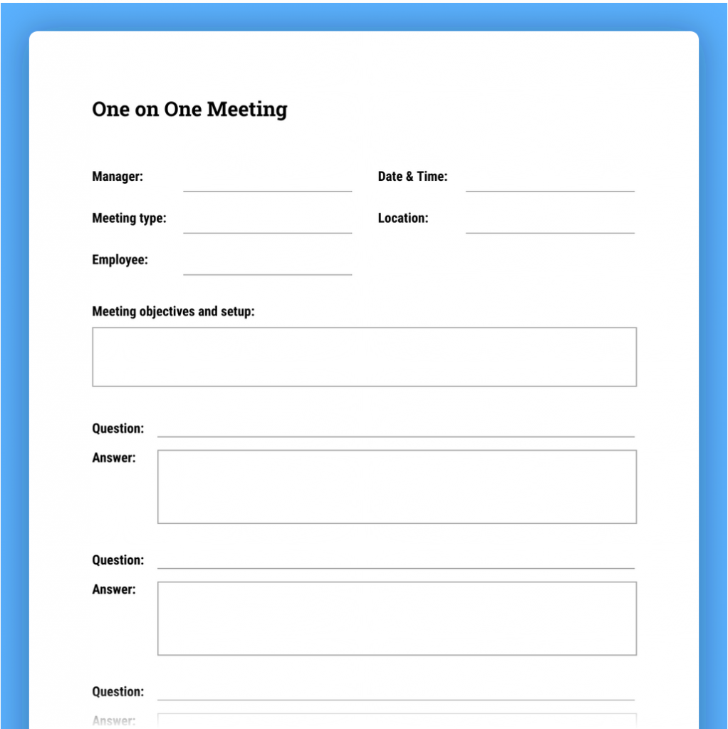 one-on-one meeting template one-on-one meeting template