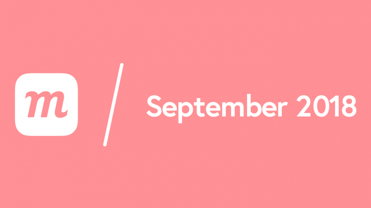 What’s New: September 12, 2018